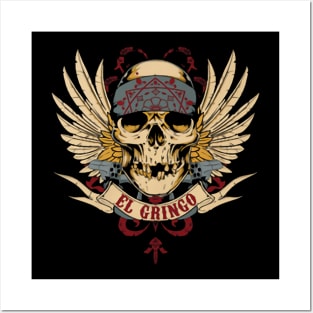 El Gringo Mexican Skull Posters and Art